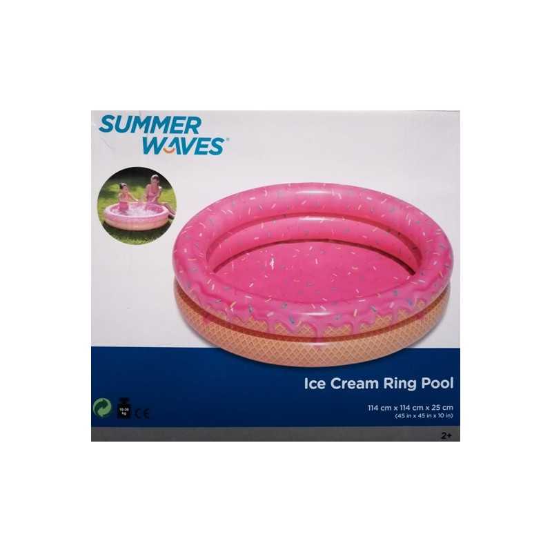 Pripučiamas ledų baseinas vaikams 114x25cm rožinis
