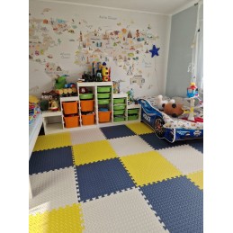 Dėlionės pilkas apsauginis putplasčio baseino kilimėlis