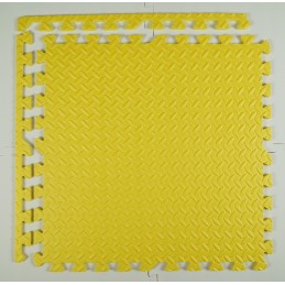 Geltonos dėlionės apsauginis putplasčio baseino kilimėlis