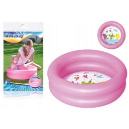 Pripučiamas baseinas rožinis 61 cm x 15 cm bestway 5106
