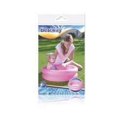 Pripučiamas baseinas rožinis 61 cm x 15 cm bestway 5106