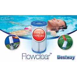 Bestway Type III 58012 antibakterinis filtras vandenyje