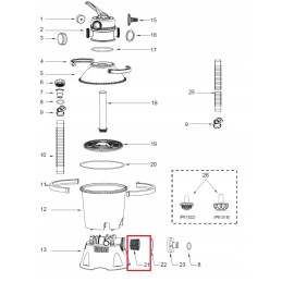 Bestway 58397 p6663 siurblio pirminis filtras