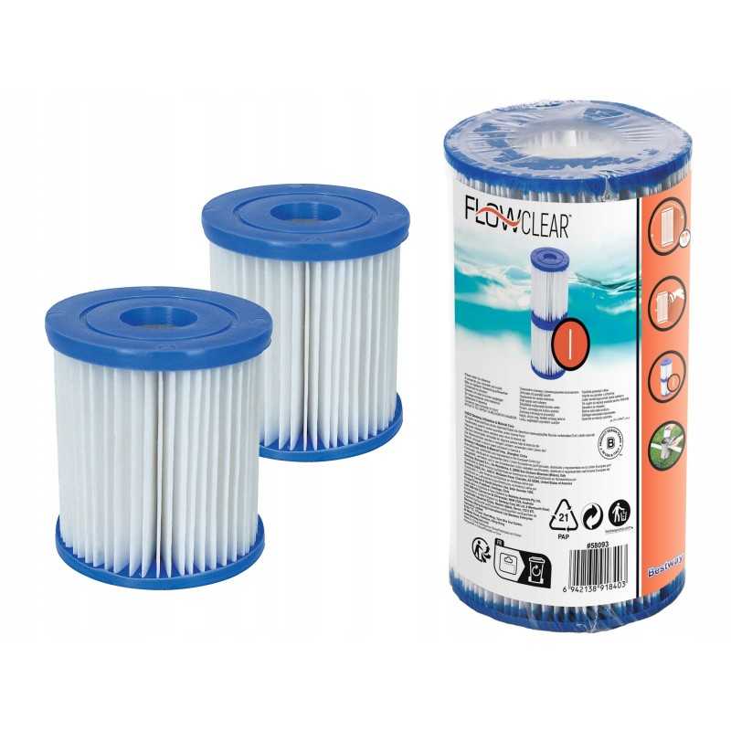 Filtrai bestway 58093 filtro siurbliui 2 vnt