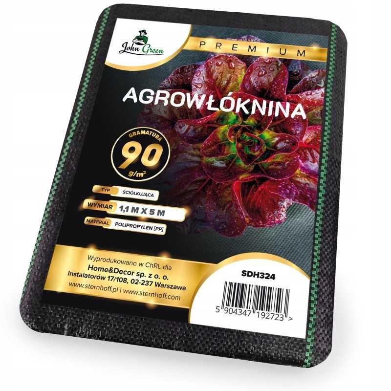 Agrotekstilė piktžolėms, juoda, 90g/m, 1,1x5m