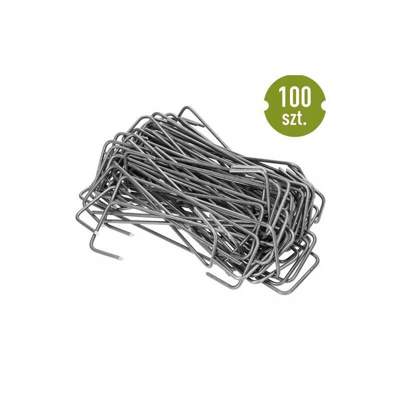 Smeigtukai agrotekstilei, plieno tipas L - 100 vnt.