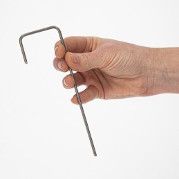 Smeigtukai agrotekstilei, plieno tipas L - 100 vnt.