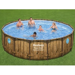 Ruda stovo pėda bestway power plieno 488 549 x 122 cm