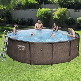 Ruda stovo pėda bestway power plieno 488 549 x 122 cm