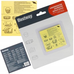 Lipnių vandeniui atsparių remonto pleistrų rinkinys, 10 vienetų, bestway 62091