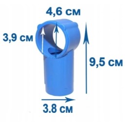 Mėlyna T formos jungtis intex baseinui