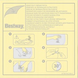 Baseino aksesuarai, neperšlampami baseinų remontiniai pleistrai, kietieji čiužiniai