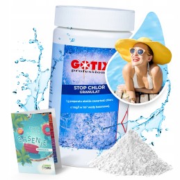 Sustabdyti chlorą baseinui antichloras sumažina chloro kiekį baseine 1kg gotix