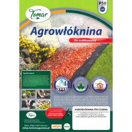 ⭐Planta agrotekstilės mulčiavimas p50 1,6x10m juodas 50g/m2 - nuo piktžolių