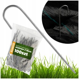 ☘️plieniniai kaiščiai agrotekstilei 15cm agrotekstilei j☘️