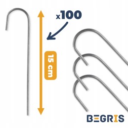☘️plieniniai kaiščiai agrotekstilei 15cm agrotekstilei j☘️