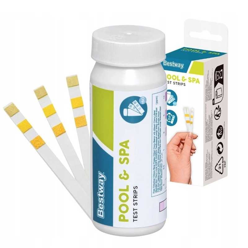 Bestway 58142 vandens chloro ph kontrolės testeris, šviežios juostelės