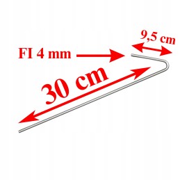 Inkariniai kaiščiai 30cm geotinklelio geotinkleliui tvirtinti. 30 vnt.