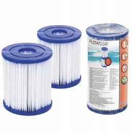 Filtrų filtrai, 2 vnt, baseino siurblio tipui ir Bestway 58093