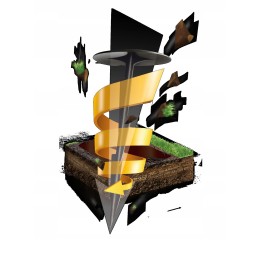 Smeigtukai agrotekstilei, rudi suktiniai, 50 vnt