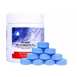 11in1 daugiafunkcinės chloro tabletės baseinams SPA sūkurinė vonia 0 5kg 20g mėlyna