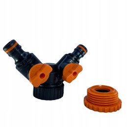 Tee 2 vožtuvai skirstytuvo sriegis 1 3 4 adapteris