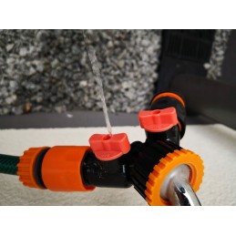 Tee 2 vožtuvai skirstytuvo sriegis 1 3 4 adapteris