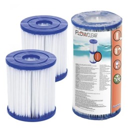 Filtras filtro siurblio tipui ir 2 vnt pakaitinių filtrų bestway 58093