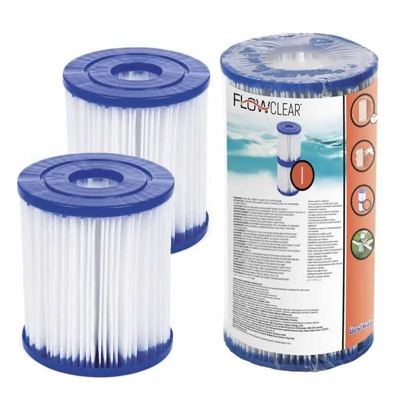 Filtras filtro siurblio tipui ir 2 vnt pakaitinių filtrų bestway 58093