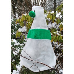 Apsauginis gaubtas, baltas ir žalias dangtelis