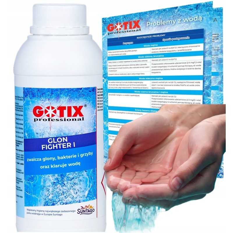 Antidumbliai, stipri priemonė nuo dumblių baseine, sūkurinėje vonioje, SPA, dumblius naikinantys chemikalai, 1l