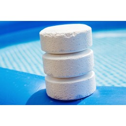 Chloras baseinams ir sūkurinėms vonioms chloro tabletės baseinams, baseinų chemikalai 20g