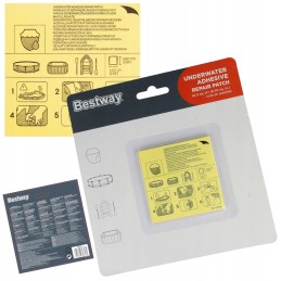 Vasarinio baseino čiužinio remonto rinkinys 10 vnt lipnus bestway 62091