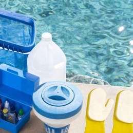 Pirštinės su kempine baseinų ir SPA valymui