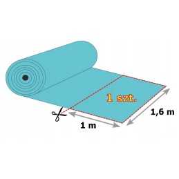 Agrotekstilė / agrotekstilė piktžolėms, kilimėlis nuo piktžolių 1,6 x 1m 70g juodas