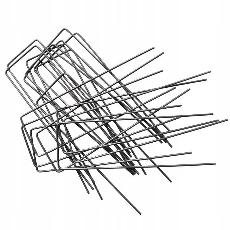 Metaliniai smeigtukai įvairių tipų agrotekstilei, agrotekstilei ir geotekstilei tvirtinti prie žemės, taip pat smeigtukai kurmių