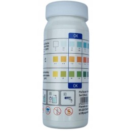 Chloro, pH, šarmingumo, baseino testo juostelės, 50 vnt
