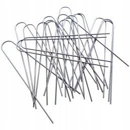 Metaliniai smeigtukai įvairių tipų agrotekstilei, agrotekstilei ir geotekstilei tvirtinti prie žemės, taip pat smeigtukai kurmių