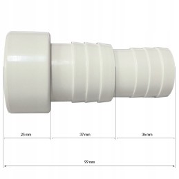 Basseini vooliku vähendamise pistik 50 38mm 32mm 91609006