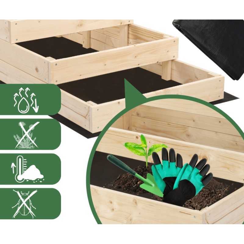 Agrotekstilės sodo neaustinis audinys daržui 100x125 cm nuo piktžolių