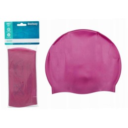 Rožinė silikoninė maudymosi kepuraitė