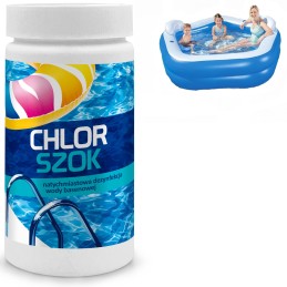 Baseino chemikalai chloro šokas baseino granulėms 1kg