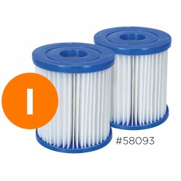 2xBestway I tipo filtras 58093 rinkinys iš 2 dalių vandenyje