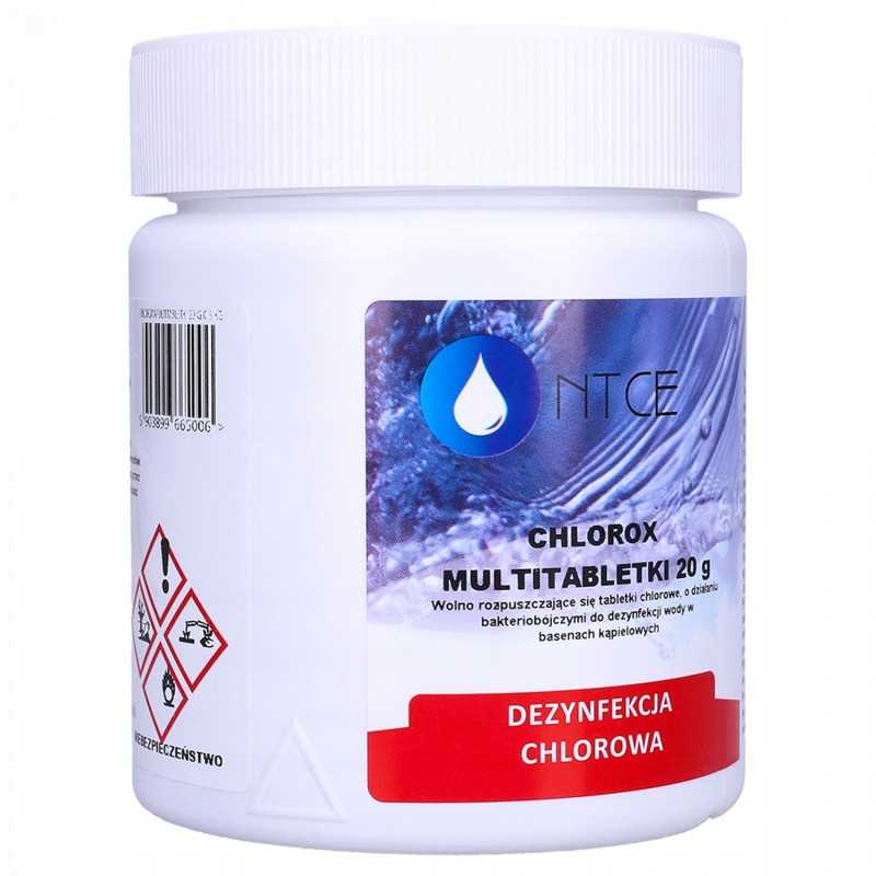 10 viename chloro baseinui 0 5 kg 20 g kelių tablečių, skirtų sūkurinėms vonioms baseino cheminėms medžiagoms