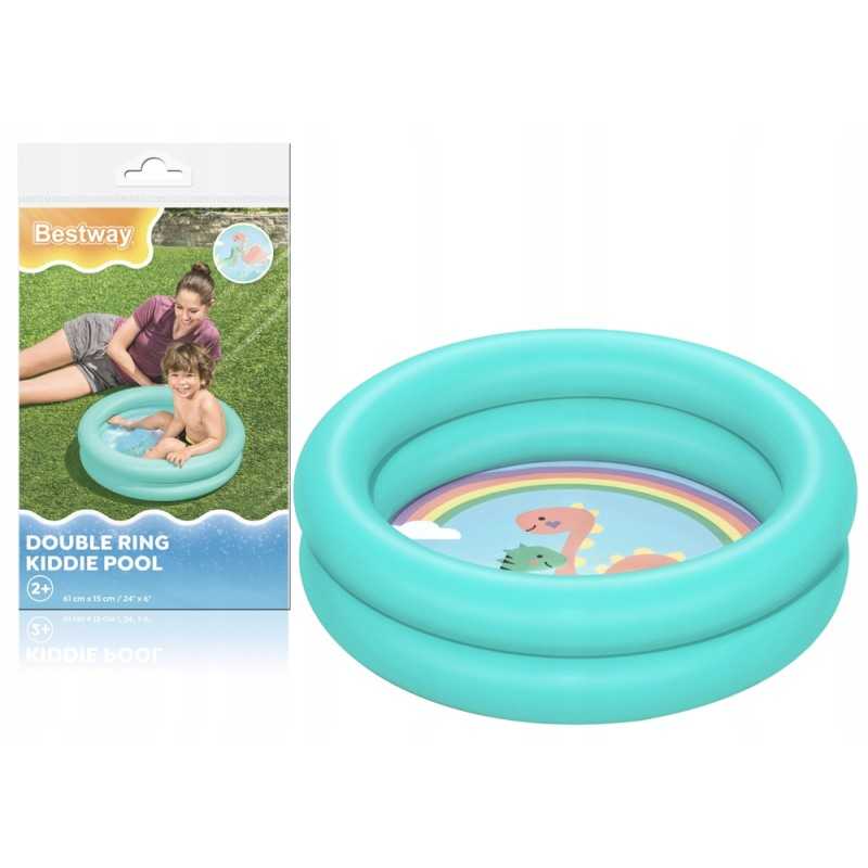 Pripučiamas baseinas mėtų dinozauras 61 cm x 15 cm bestway 51061