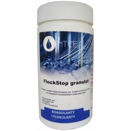 Flockstop vandens skaidrinimo baseino chemikalai 1kg ntce