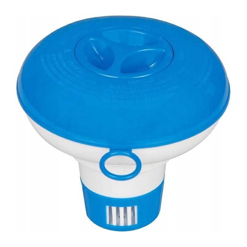 Plūduriuojantis chloro, baseino cheminių medžiagų, tablečių, baseino plūdės dozatorius, 12 cm, 7 cm