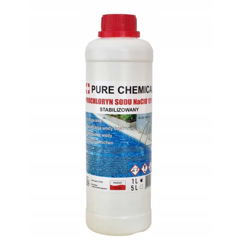Skystas chloras grynas chemikalas 1 2 kg 1 l