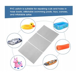 Pripučiamų valčių remonto komplektas Latka, 3 vnt., 15x10cm