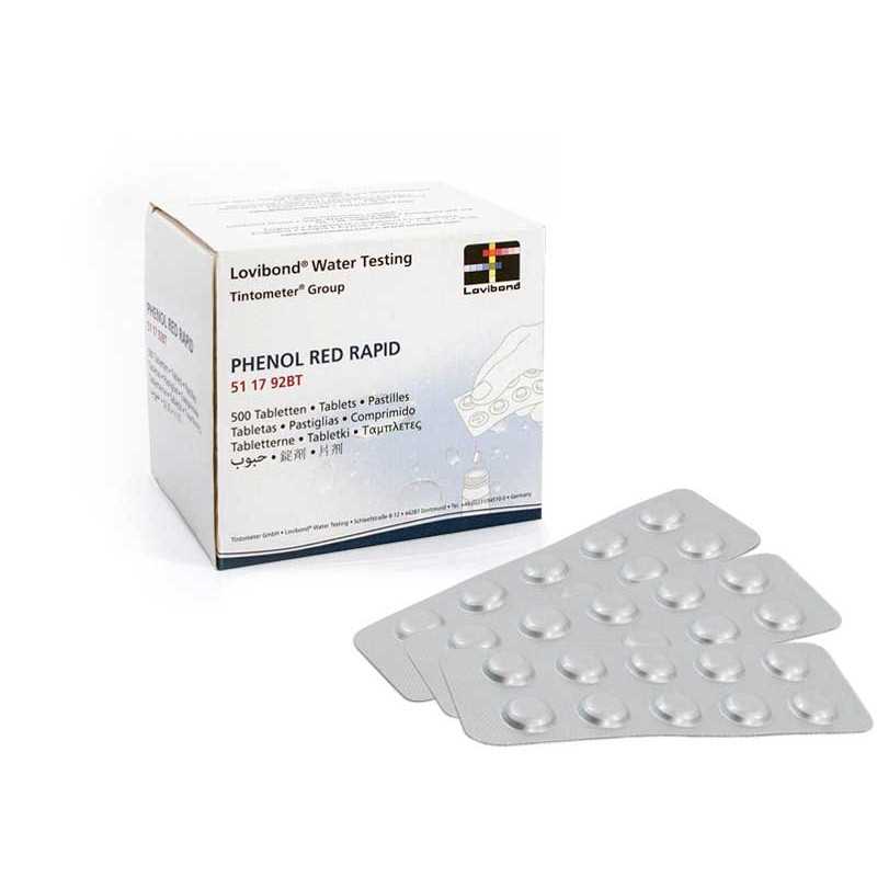 Phenol Red x30 vandens pH testerio tabletės